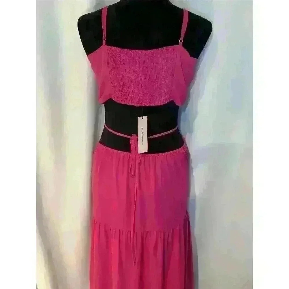 BCBGeneration Women's XL Maxi Dress Purple Sleeveless Casual Summer